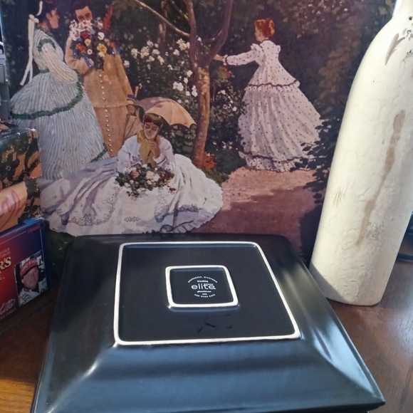 🎻Gibson "Kiesling" Square Dinner Plates🍱 Set Of 4 Vintage,Like 🆕,Nice Gift 🎁 - Picture 11 of 14